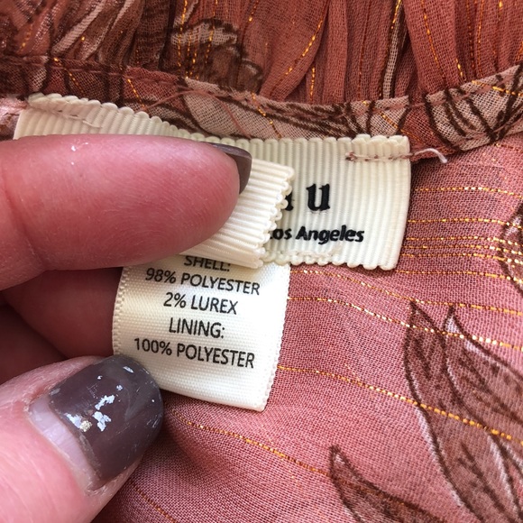 Monteau Los Angeles Floral Spring Dress Size M - Picture 8 of 8